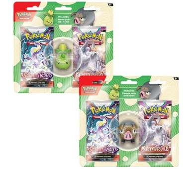 POKEMON TRADING CARD 2 BOOSTER PACKS & 1 ERASER BLISTER (ENG)