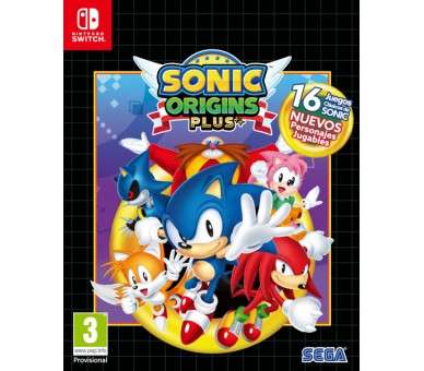 SONIC ORIGINS PLUS (INCLUYE 16 JUEGOS CLASICOS DE SONIC Y NUEVOS PERSONAJES)