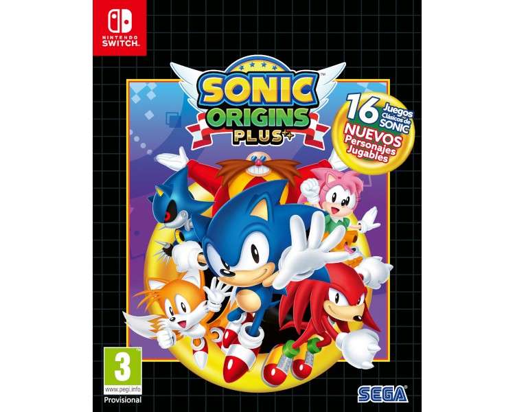 SONIC ORIGINS PLUS (INCLUYE 16 JUEGOS CLASICOS DE SONIC Y NUEVOS PERSONAJES)