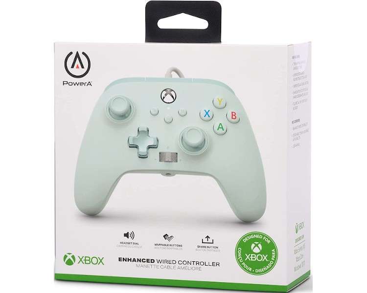 POWER A ENHANCED WIRED CONTROLLER COTTON CANDY BLUE (XBONE/PC)