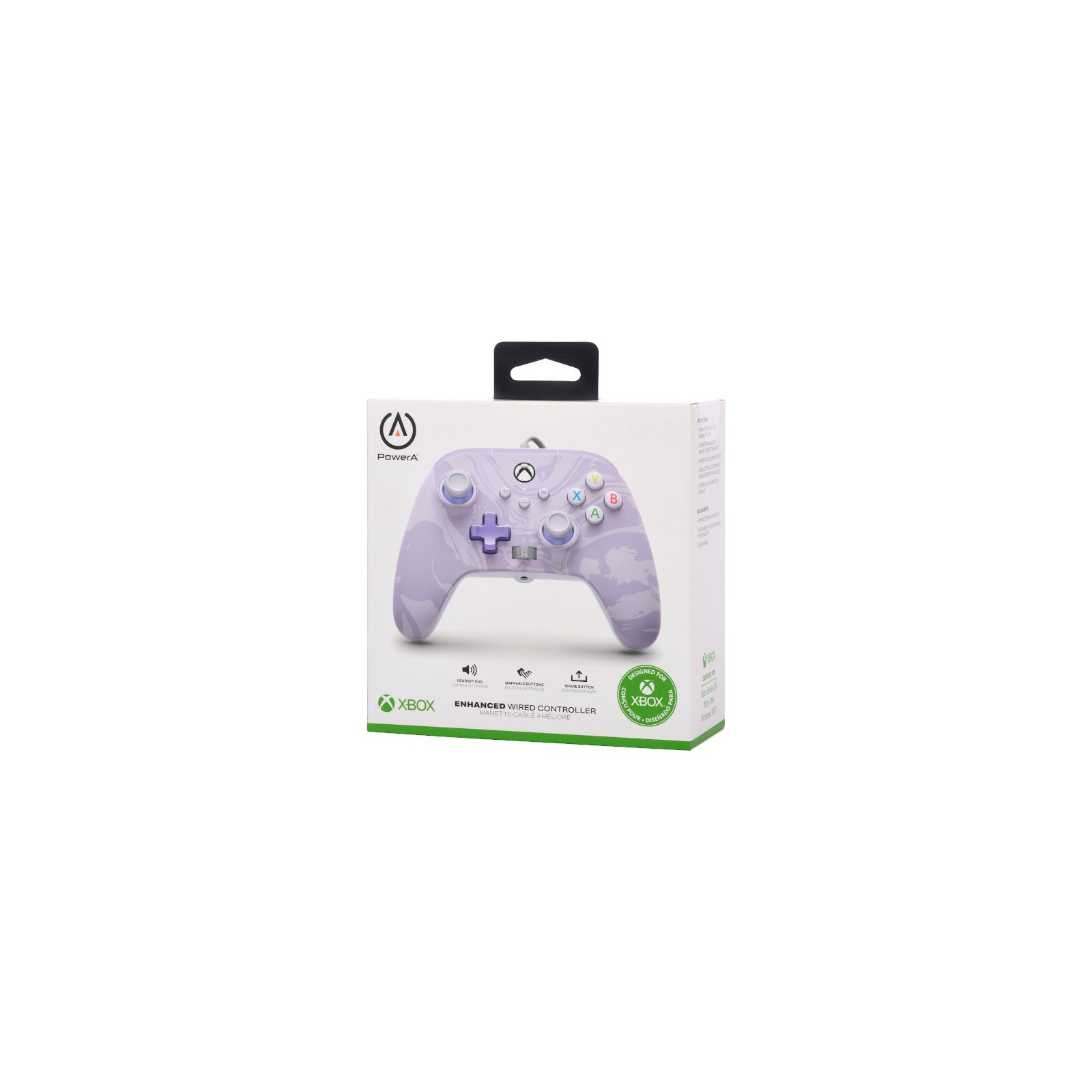 POWER A ENHANCED WIRED CONTROLLER LAVENDER SWIRL (XBONE/PC)