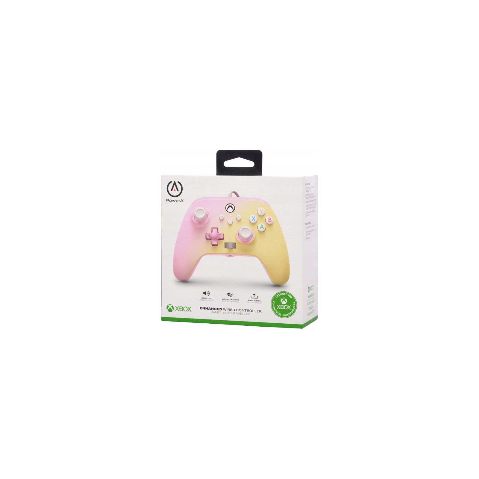 POWER A ENHANCED WIRED CONTROLLER PINK LEMONADE (XBONE/PC)