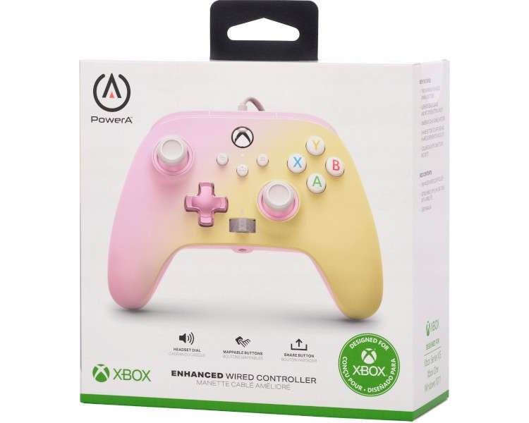 POWER A ENHANCED WIRED CONTROLLER PINK LEMONADE (XBONE/PC)