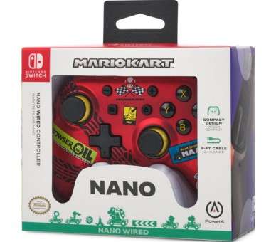 POWER A NANO WIRED CONTROLLER MARIO KART: RACER RED (RED/ROJO)