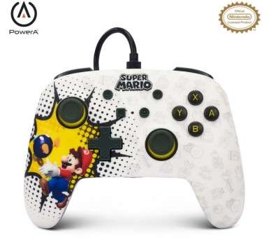 POWER A ENHANCED WIRED CONTROLLER SUPER MARIO BOB-OMB BLAST