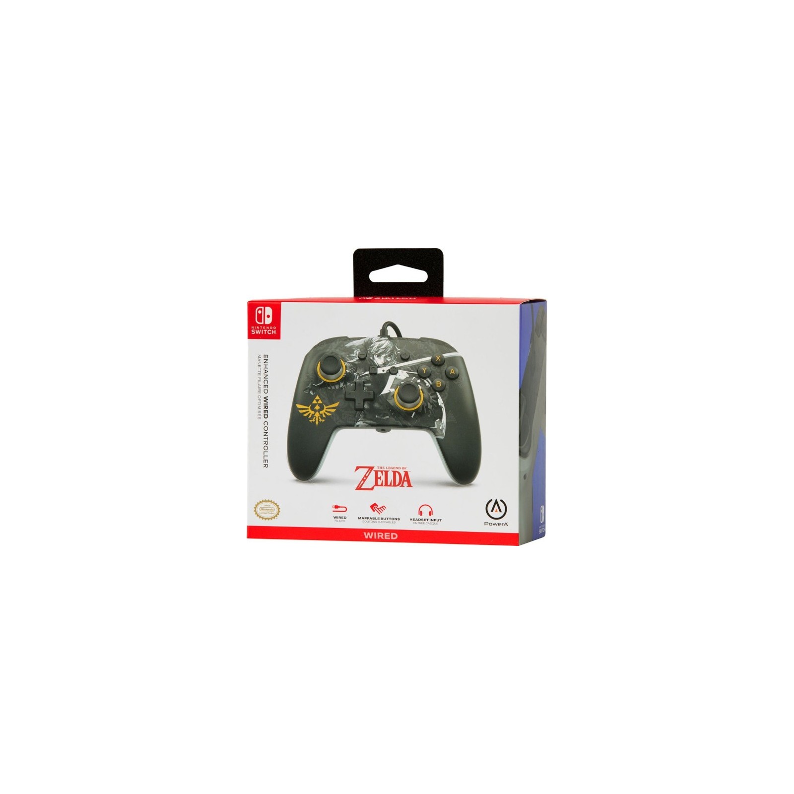 POWER A ENHANCED WIRED CONTROLLER ZELDA BATTLE READY LINK