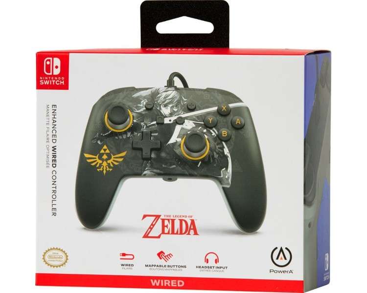 POWER A ENHANCED WIRED CONTROLLER ZELDA BATTLE READY LINK