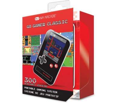 MY ARCADE POCKET PLAYER GO GAMER CLASSIC NEGRA/ROJA (300 GAMES)