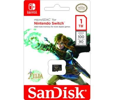 TARJETA DE MEMORIA SANDISK 1 TB MICROSDXC ZELDA (OFICIAL) (SWITCH/LITE)