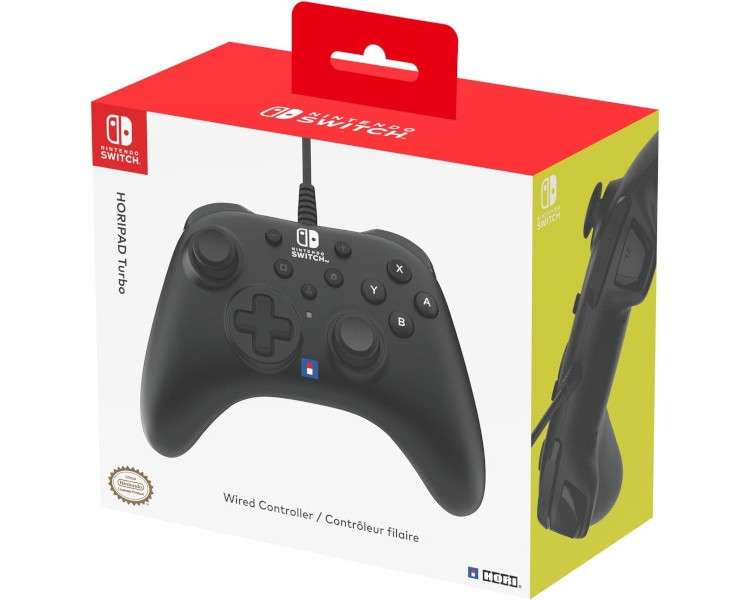 HORIPAD TURBO WIRED CONTROLLER BLACK (NEGRO) (SWITCH/OLED)