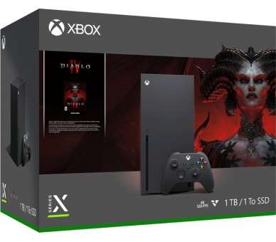 1 TB SSD XBOX SERIE X BLACK (NEGRA) + DIABLO IV