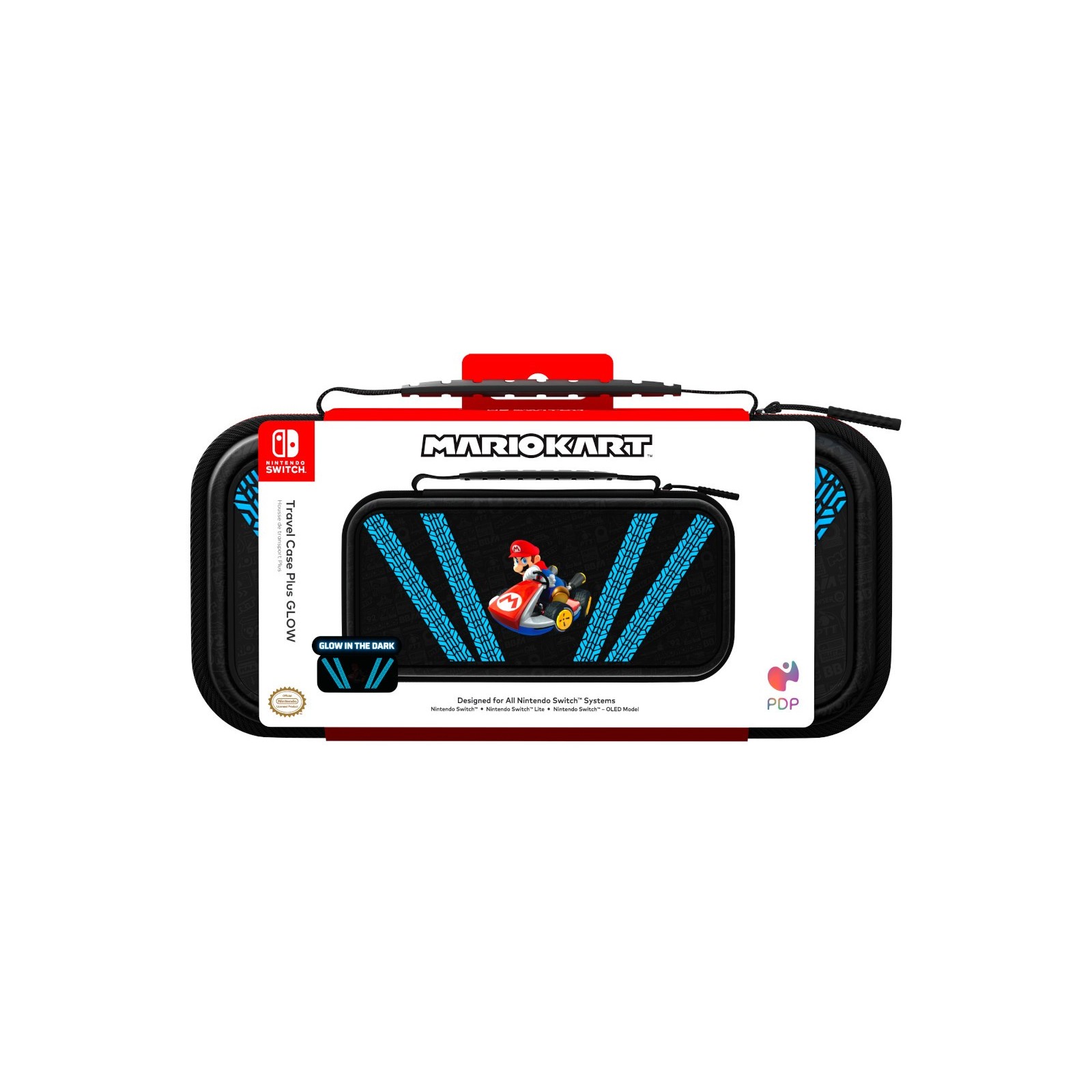 PDP TRAVEL CASE PLUS GLOW MARIO KART (SWITCH/LITE/OLED)