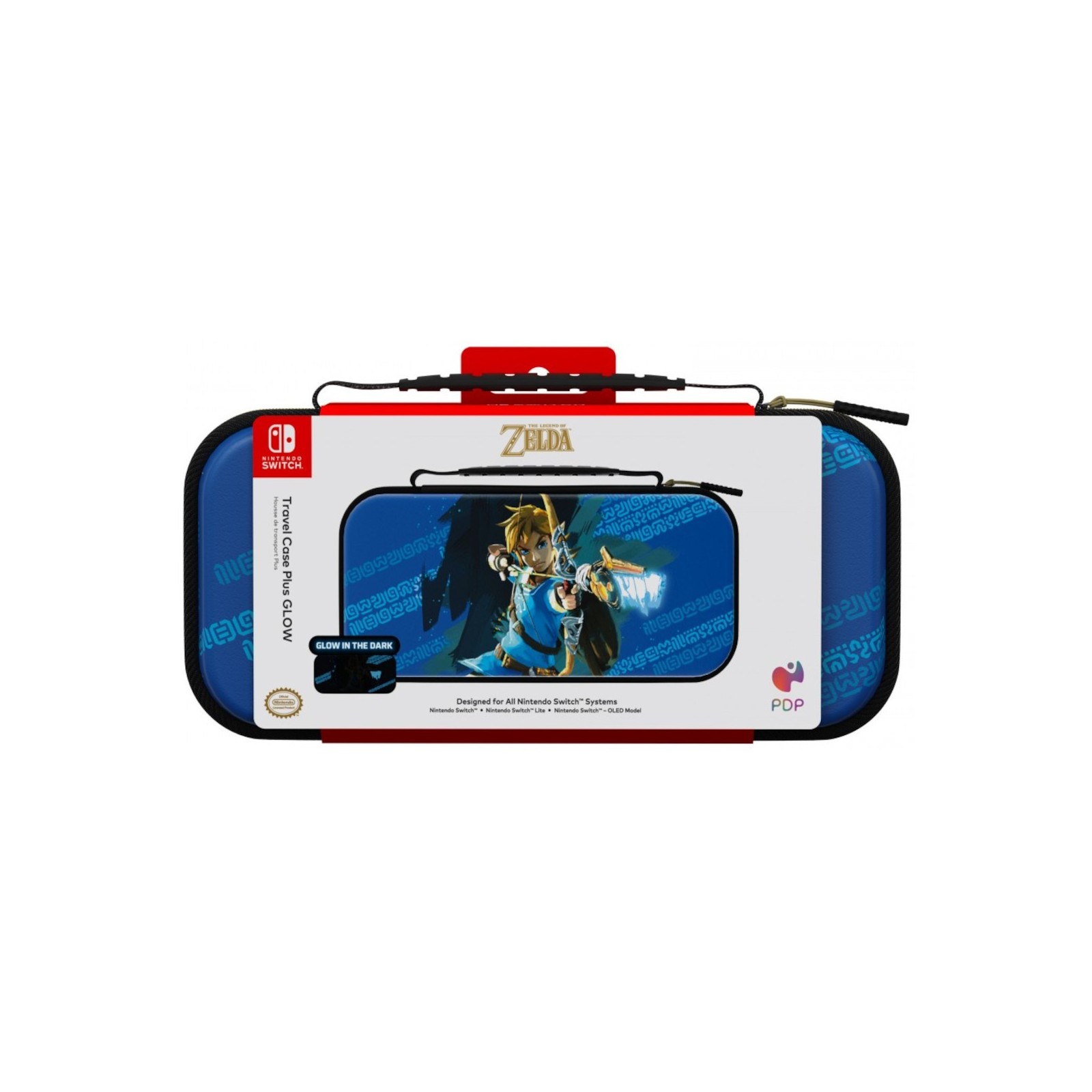 PDP  TRAVEL CASE PLUS GLOW THE LEGEND OF ZELDA LINK HERO (GLOW IN THE DARK)