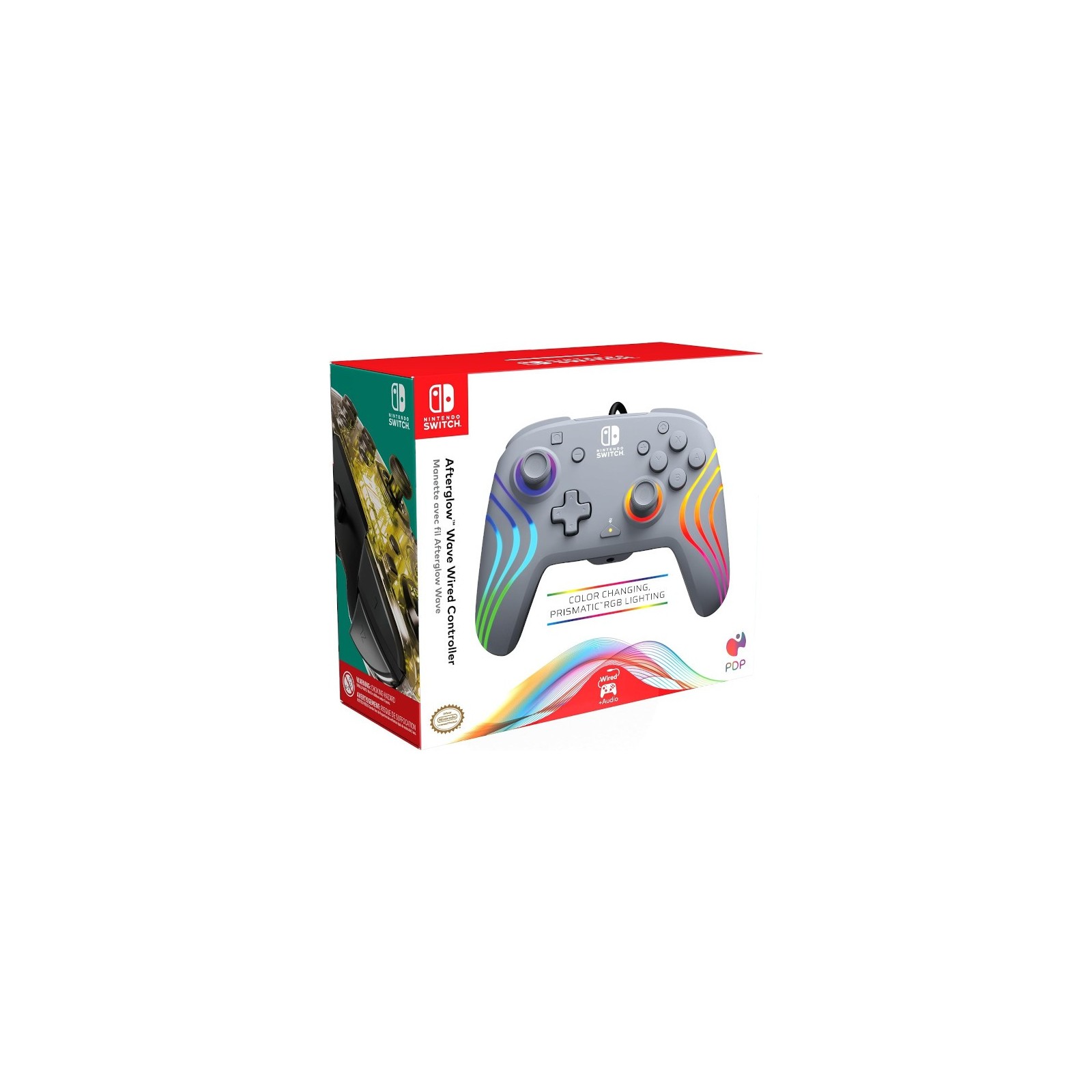 PDP AFTERGLOW WAVE WIRED CONTROLLER GREY (GRIS)