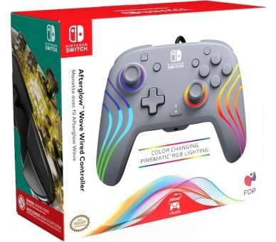 PDP AFTERGLOW WAVE WIRED CONTROLLER GREY (GRIS)