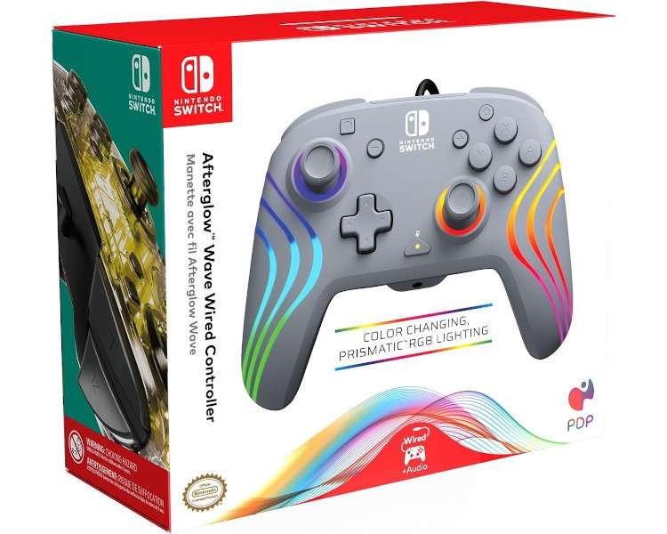 PDP AFTERGLOW WAVE WIRED CONTROLLER GREY (GRIS)