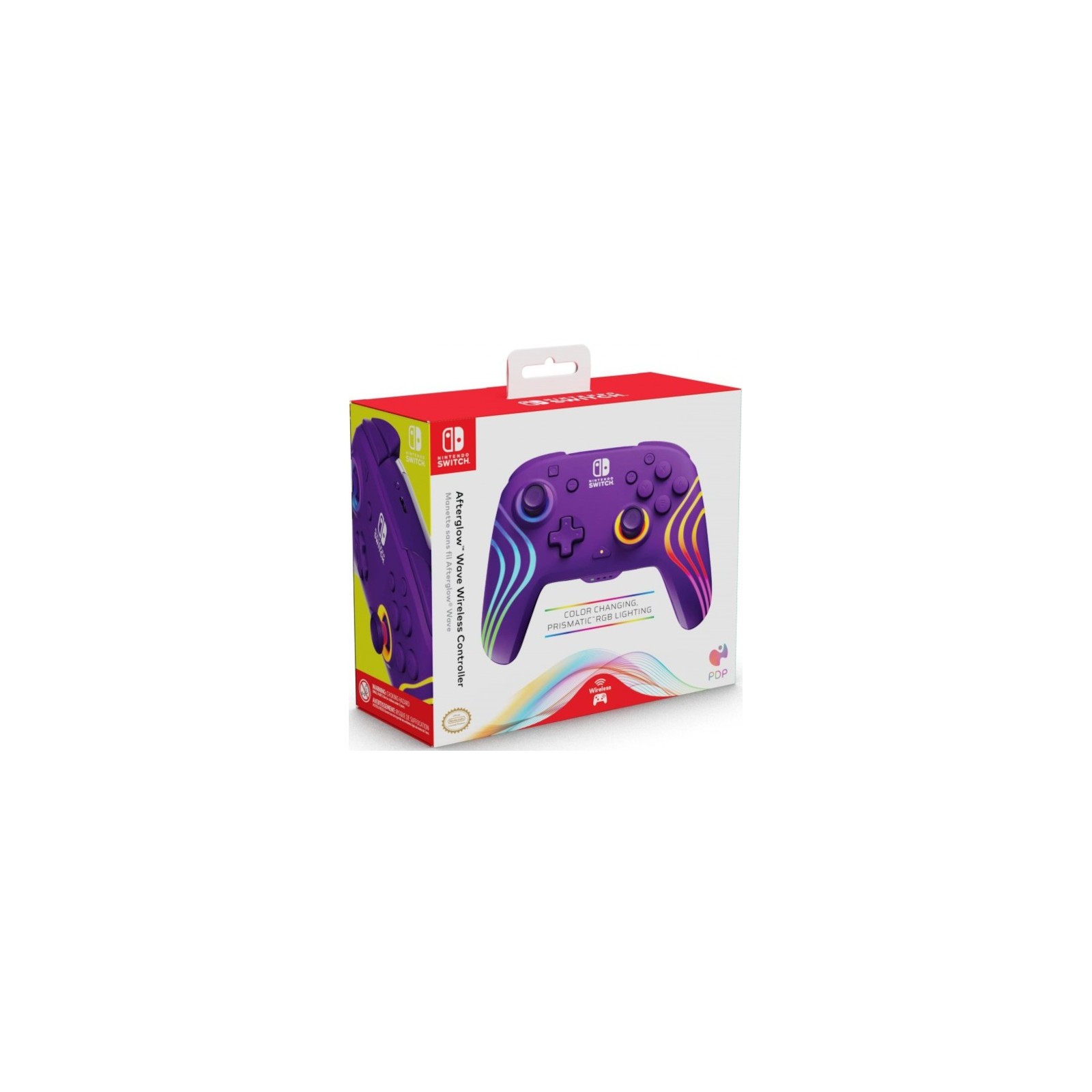 PDP AFTERGLOW WAVE WIRELESS CONTROLLER PURPLE (MORADO)