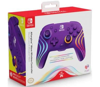 PDP AFTERGLOW WAVE WIRELESS CONTROLLER PURPLE (MORADO)