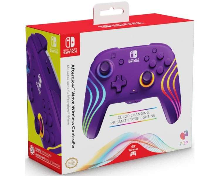 PDP AFTERGLOW WAVE WIRELESS CONTROLLER PURPLE (MORADO)