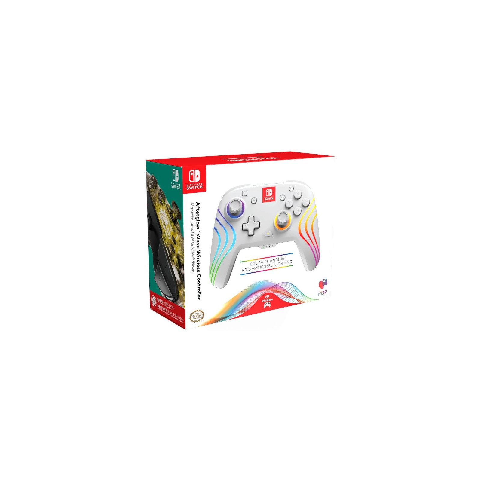 PDP AFTERGLOW WAVE WIRELESS CONTROLLER WHITE (BLANCO)