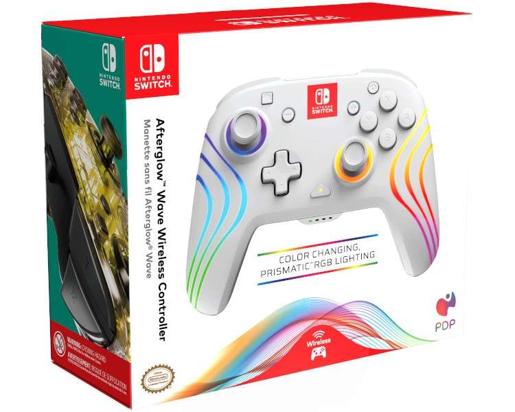 PDP AFTERGLOW WAVE WIRELESS CONTROLLER WHITE (BLANCO)