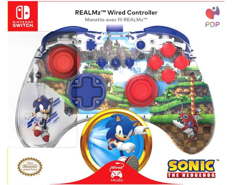 PDP REALMZ WIRED CONTROLLER SONIC THE HEDGEHOG (SONIC)