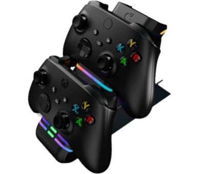 PDP AFTERGLOW WAVE CARGADOR DUAL NEGRO (XBONE)