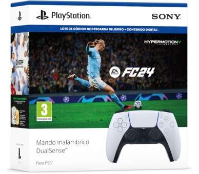 EA SPORTS FC 24 CODIGO DE DESCARGA + CONTENIDO DIGITAL + DUALSENSE WIRELESS CONTROLLER WHITE (BLANCO