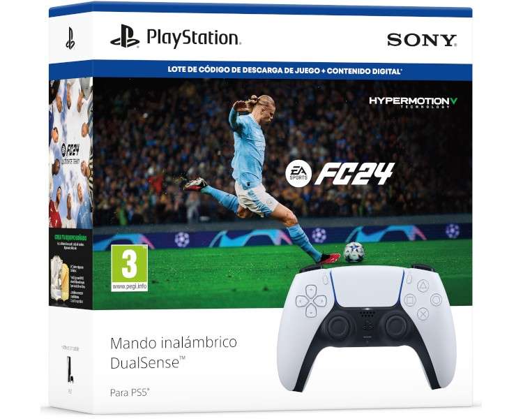 EA SPORTS FC 24 CODIGO DE DESCARGA + CONTENIDO DIGITAL + DUALSENSE WIRELESS CONTROLLER WHITE (BLANCO