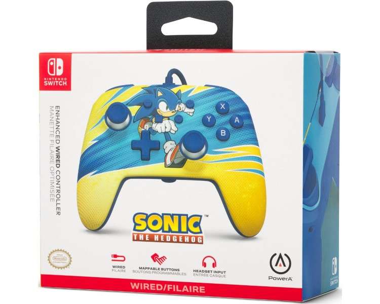 POWER A ENHANCED WIRED CONTROLLER SONIC BOOST (SWITCH/OLED)