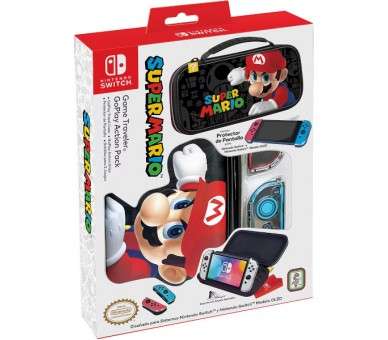 GAME TRAVELLER GOPLAY ACTION PACK SUPER MARIO (FUNDA/PROTECTOR PANTALLA/PROTECTOR JOY-CON) (OLED)