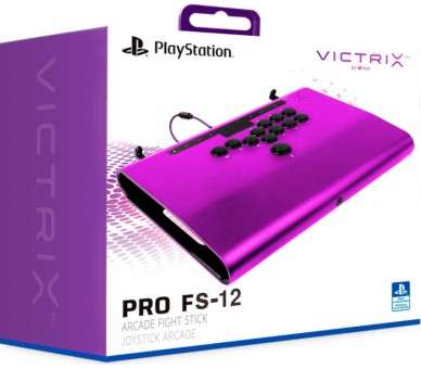 PDP VICTRIX PRO FS-12 ARCADE FIGHT STICK PURPURA (PURPLE) LICENCIADO (PS5/PS4/PC)