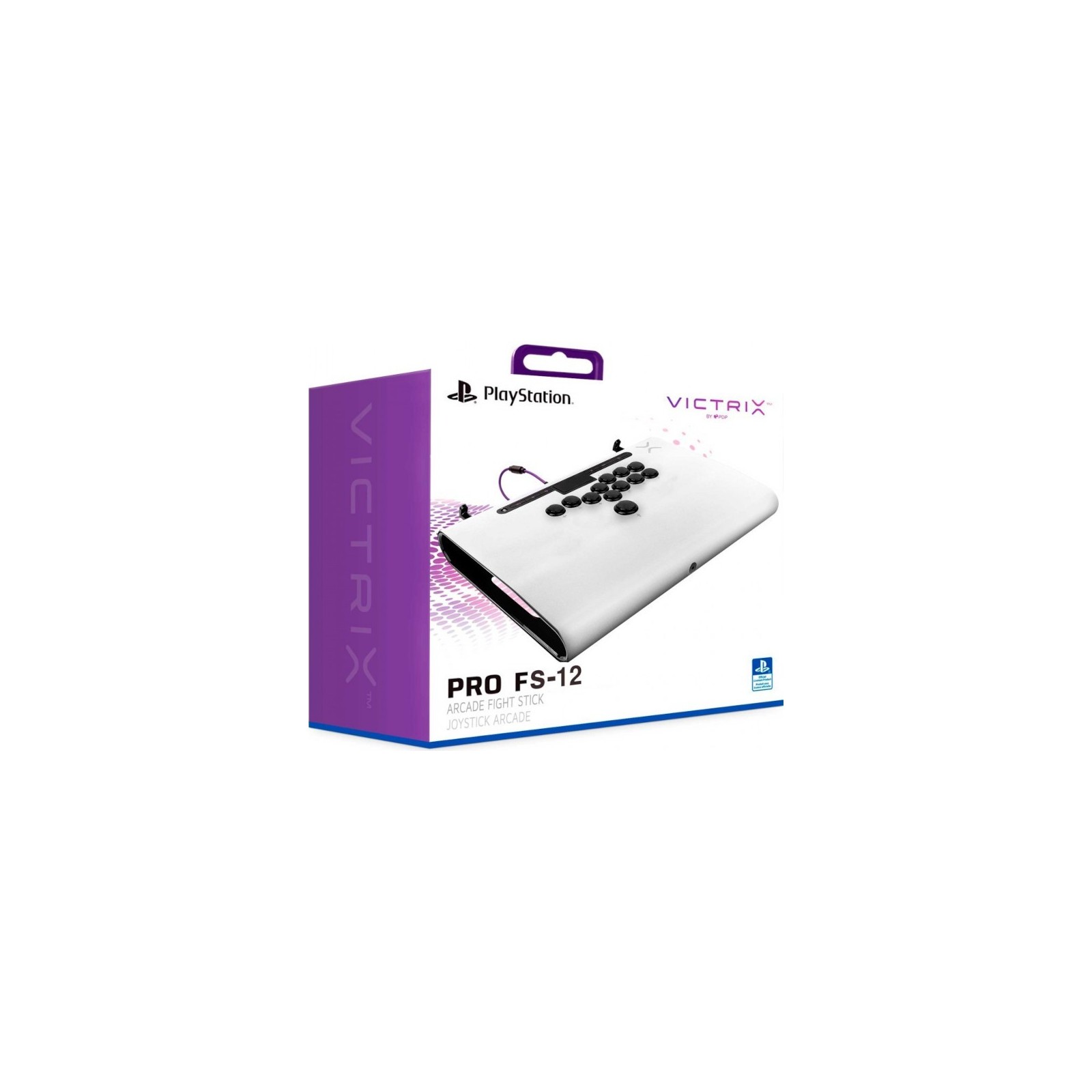 PDP VICTRIX PRO FS-12 ARCADE FIGHT STICK BLANCO (WHITE) LICENCIADO (PS5/PS4/PC)