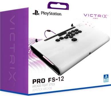 PDP VICTRIX PRO FS-12 ARCADE FIGHT STICK BLANCO (WHITE) LICENCIADO (PS5/PS4/PC)