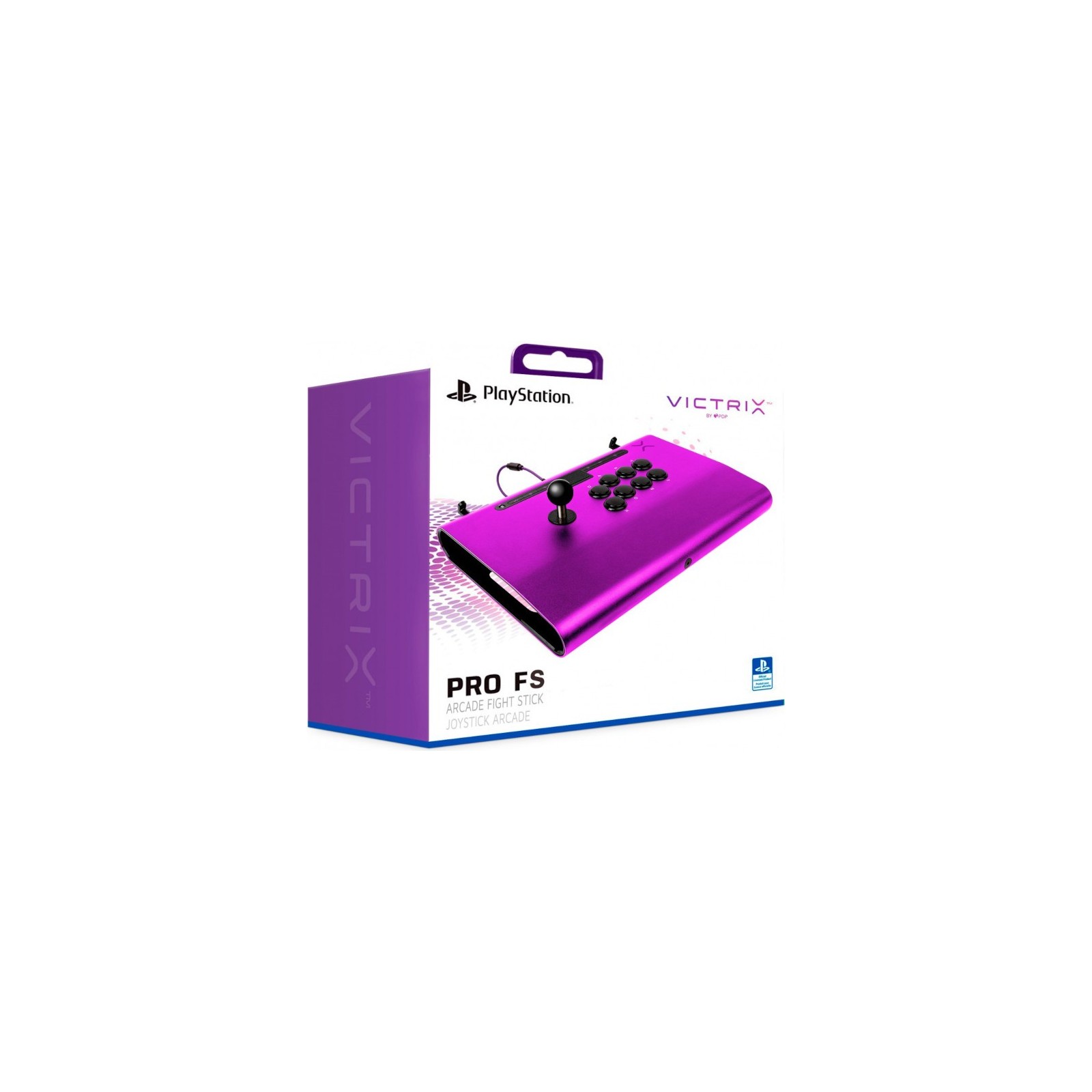 PDP VICTRIX PRO FS ARCADE FIGHT STICK PURPURA (PURPLE) LICENCIADO (PS5/PS4/PC)