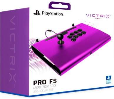 PDP VICTRIX PRO FS ARCADE FIGHT STICK PURPURA (PURPLE) LICENCIADO (PS5/PS4/PC)