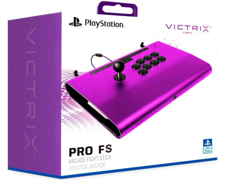 PDP VICTRIX PRO FS ARCADE FIGHT STICK PURPURA (PURPLE) LICENCIADO (PS5/PS4/PC)