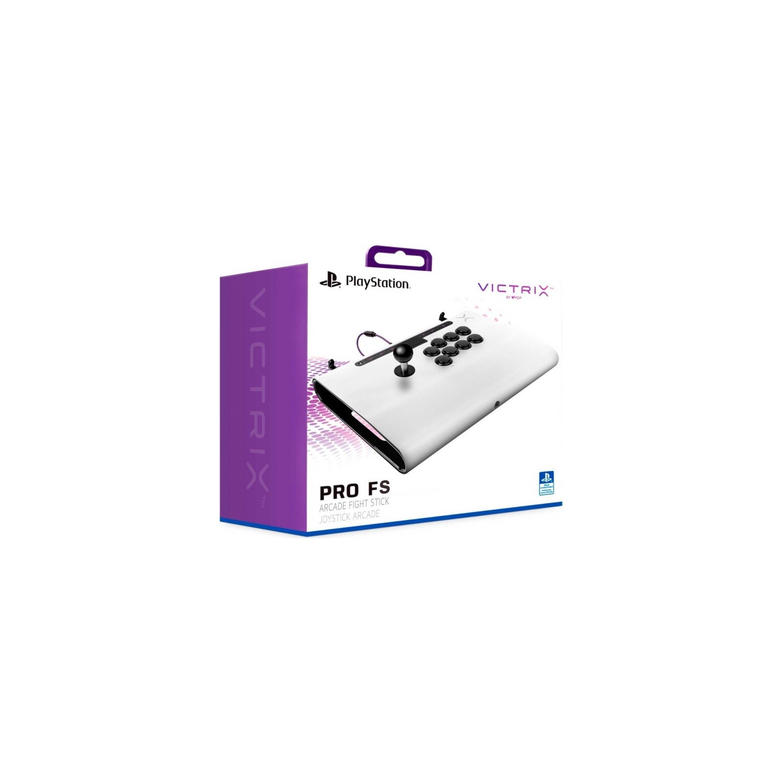 PDP VICTRIX PRO FS ARCADE FIGHT STICK BLANCO (WHITE) LICENCIADO (PS5/PS4/PC)