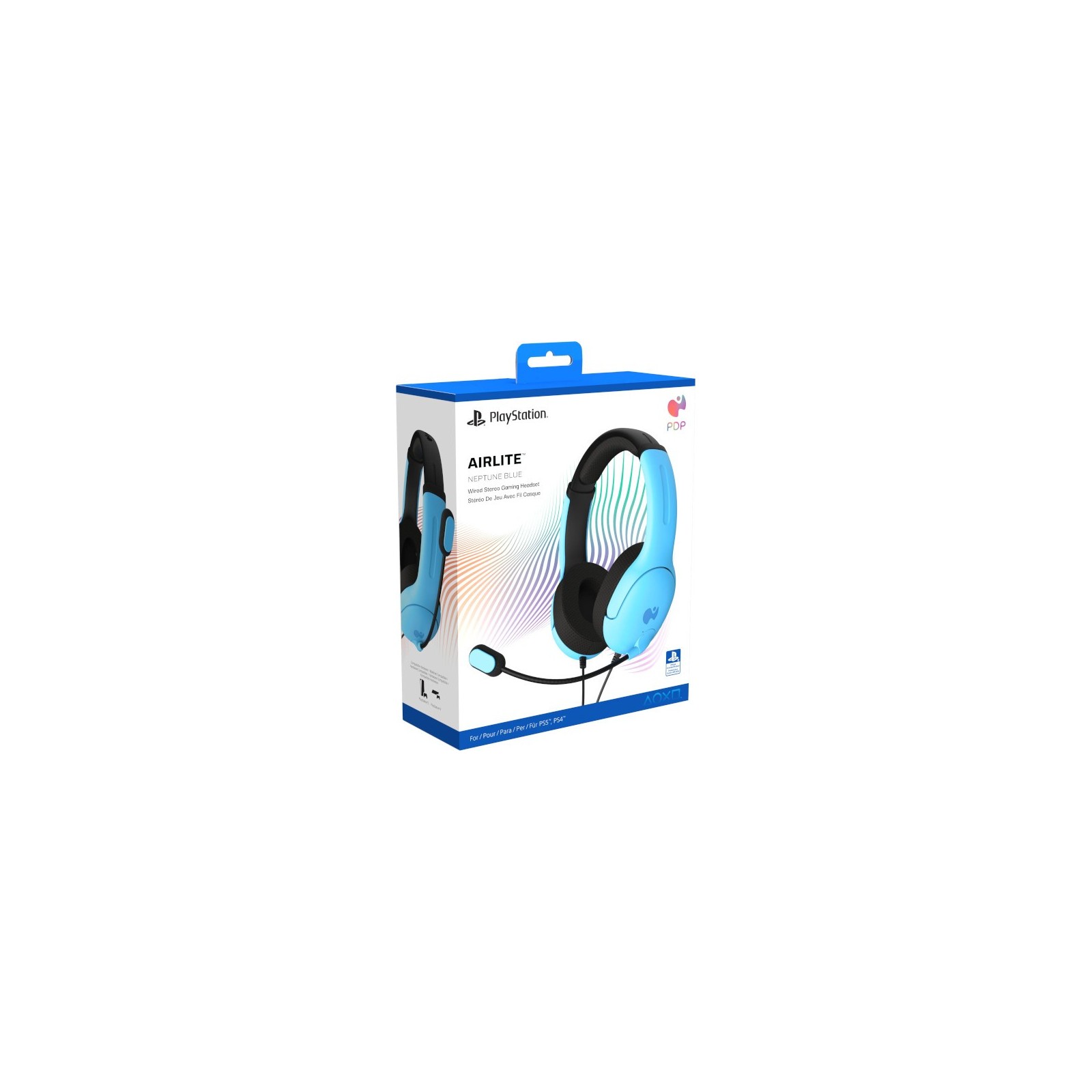 PDP AIRLITE WIRED HEADSET NEPTUNE BLUE (PS4)