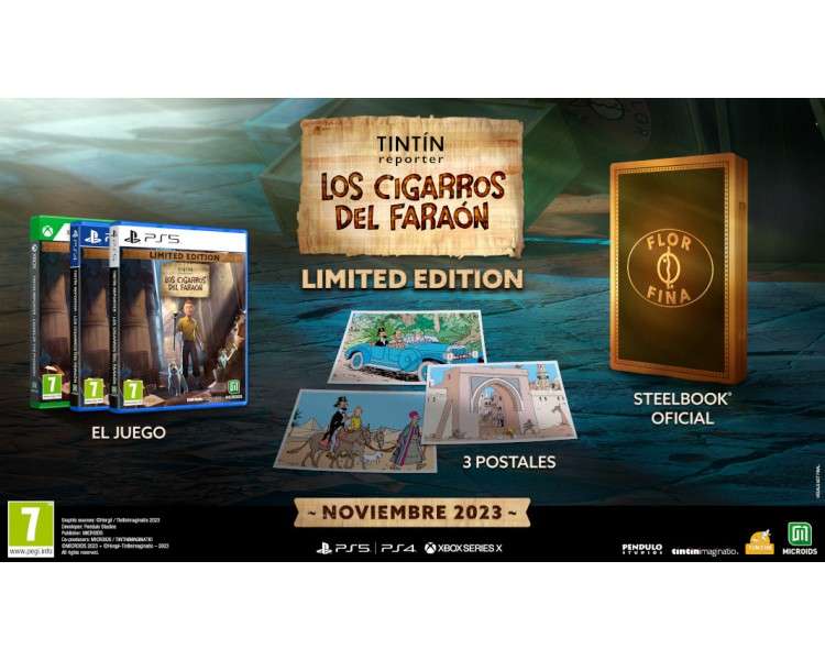 TINTIN REPORTER - LOS CIGARROS DEL FARAON - EDICION LIMITADA -