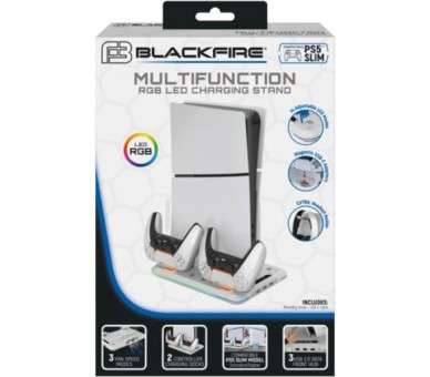 BLACKFIRE MULTIFUNCTION CHARGING STAND SLIM RGB LED (STANDARD & DIGITAL)