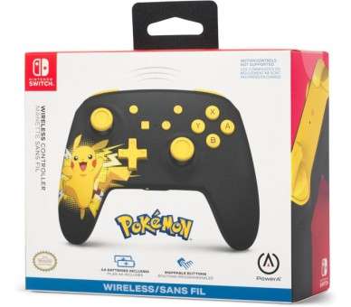 POWER A WIRELESS CONTROLLER PIKACHU ECSTATIC