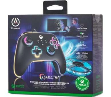 POWER A ENHANCED WIRED CONTROLLER LUMECTRA CON LED (XBONE)