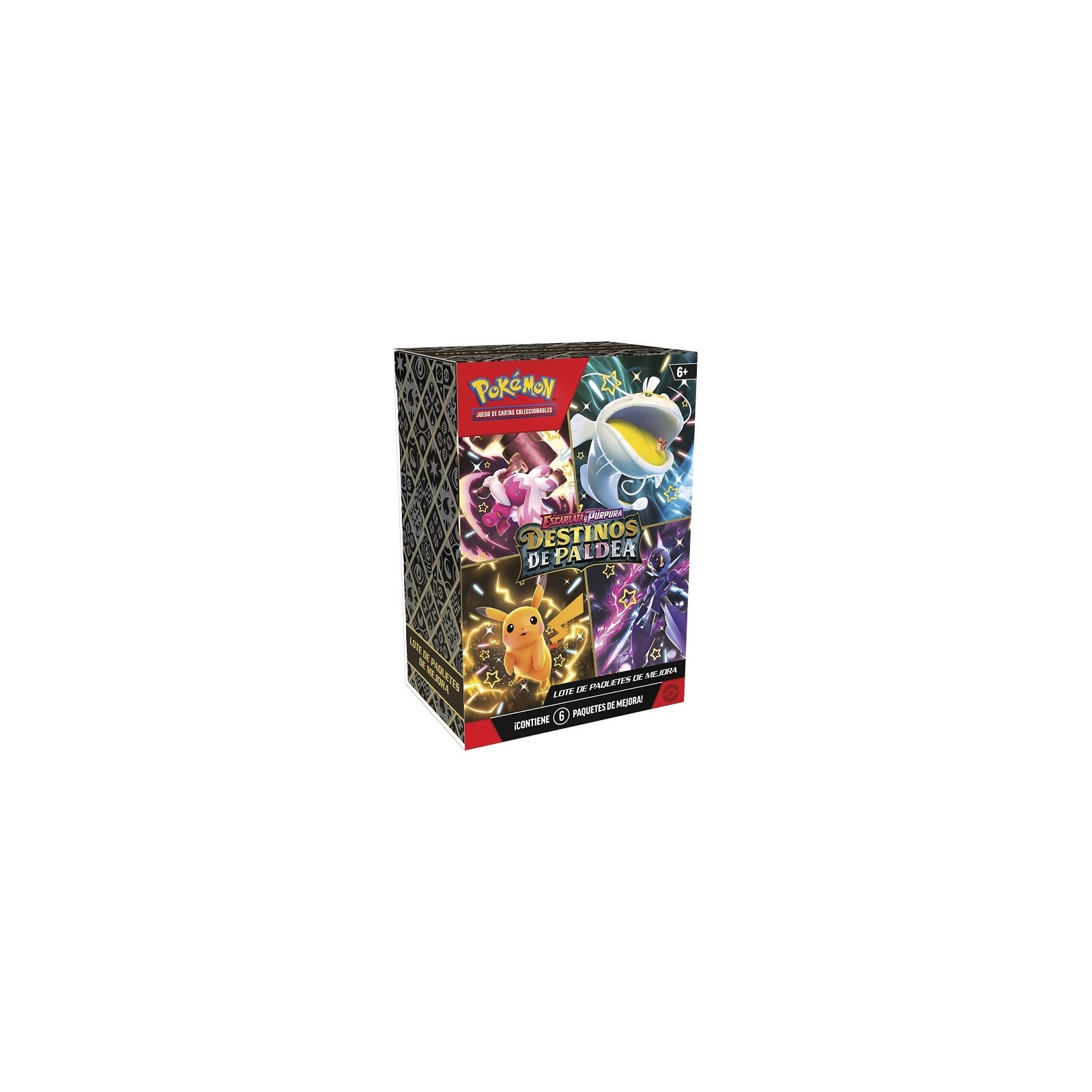 POKEMON JUEGO DE CARTAS COL. ESCARLATA Y PURPURA DESTINOS DE PALDEA. PACK DE 6 SOBRES (ESP)