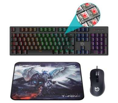 Pack hiditec teclado gaming gk400raton blitz