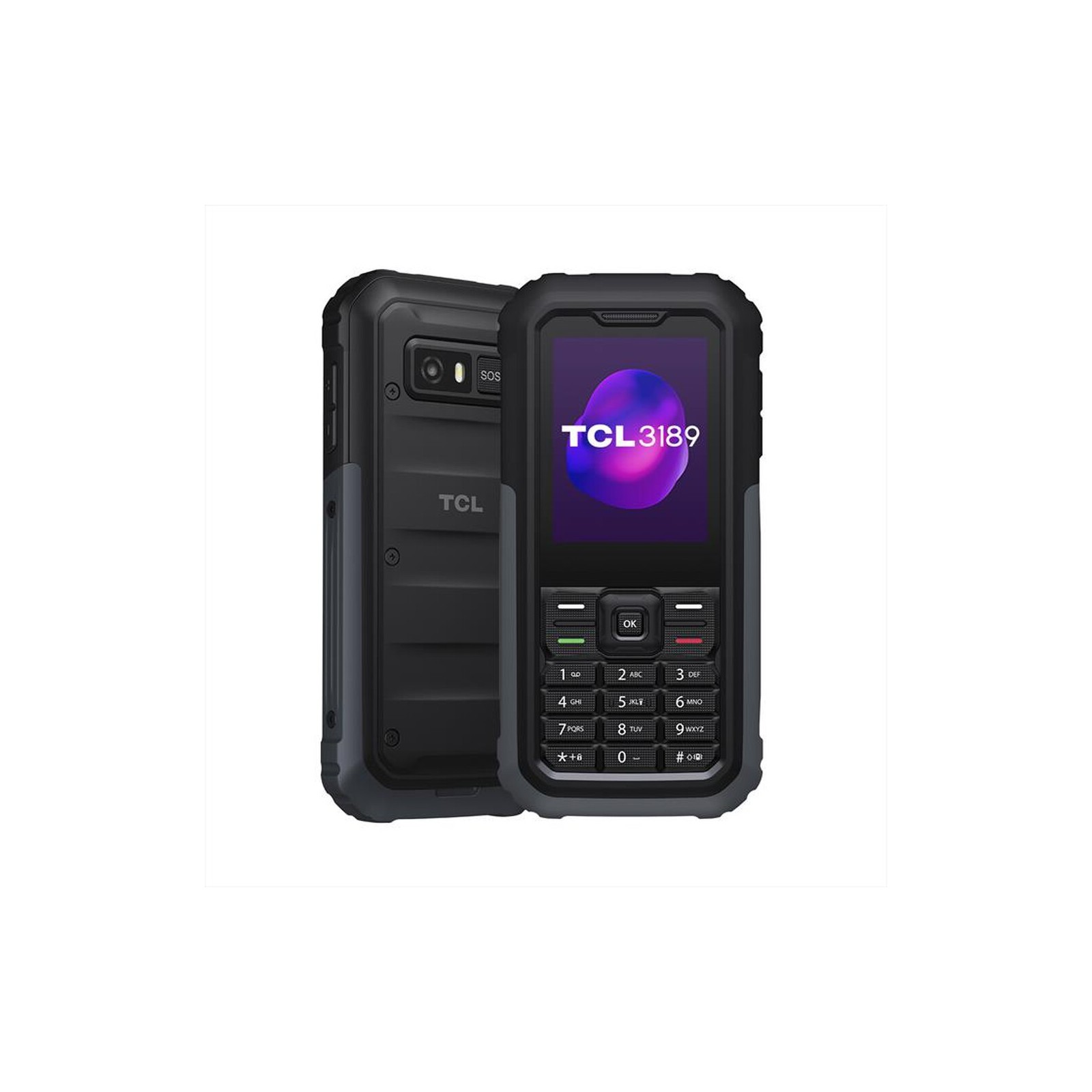 TCL 3189 RUGERIZADO 2,4" 64MB/128MB 2MP 4G HIMALAYA GRAY