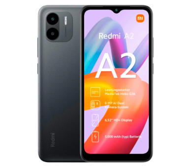 XIAOMI REDMI A2 6,52"  HD+ 2GB/32GB 5MP/8MP LIGHT BLACK