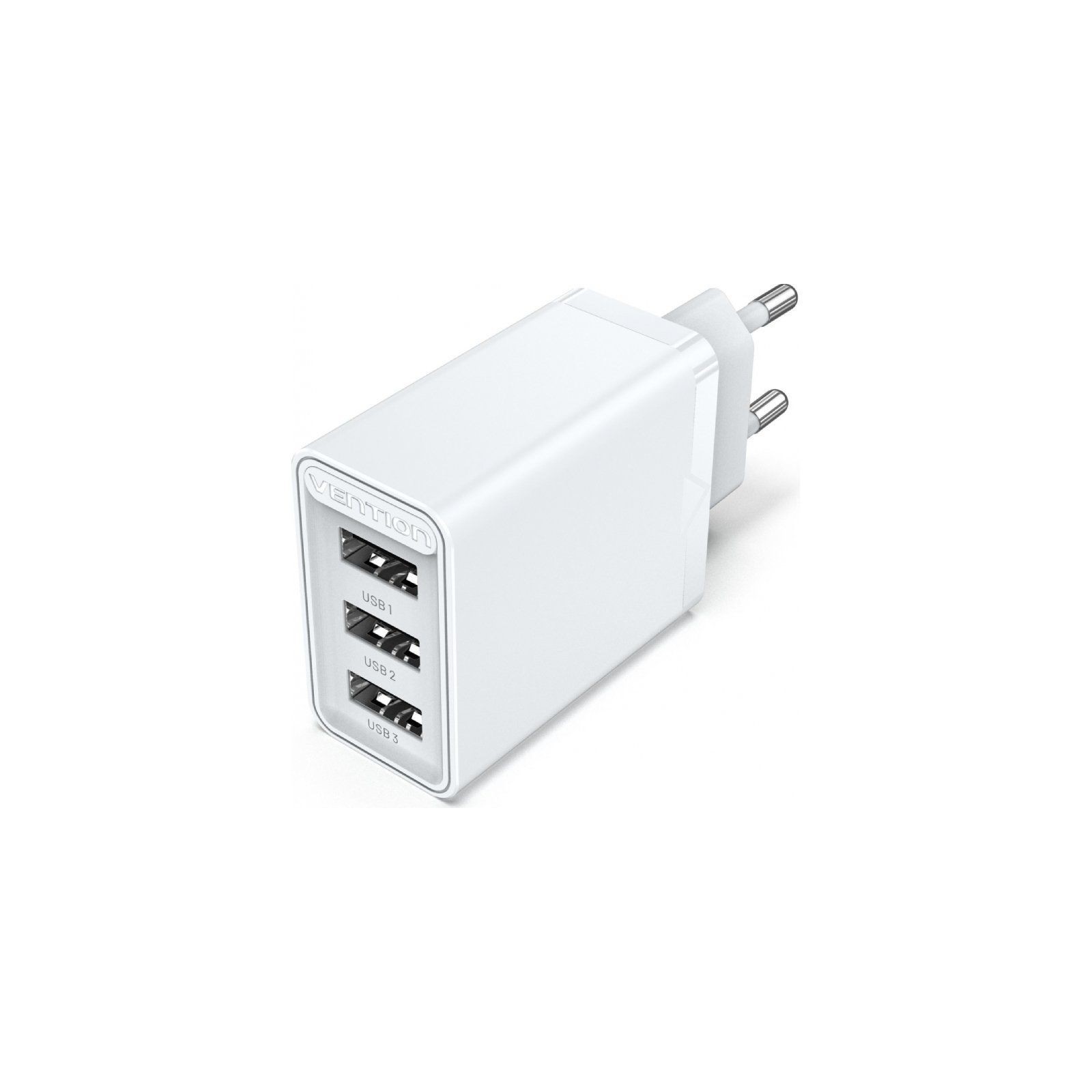 ph2Cargador de pared USB de 3 puertos AAA 12W 12W 12W h2pEl cargador de pared tipo A de 3 puertos VENTION FEAB0 EU 12W 12W 12W 