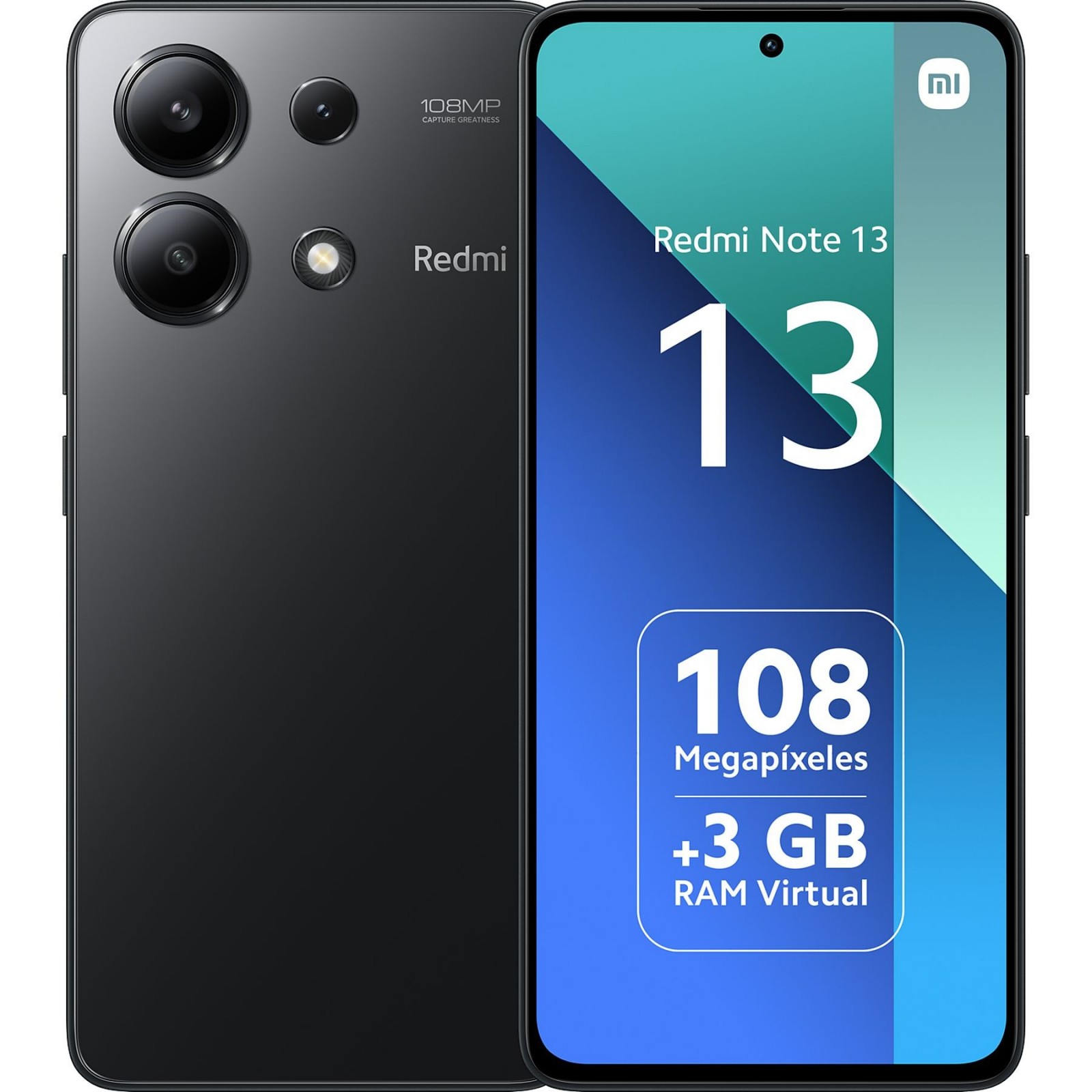 XIAOMI REDMI NOTE 13 6,67" FHD+ 6GB/128GB 16MP/108MP LTE MIDNIGHT BLACK