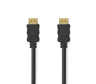 NEDIS CABLE HDMI 4K@30HZ | CONECTOR HDMI A CONECTOR HDMI | 10,00 M | NEGRO.